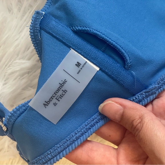 Blue Ribbed Bikini Top - Picture 2 of 2